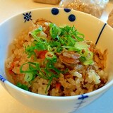 おつまみホタテで簡単♪炊飯器で炊き込みおこわ